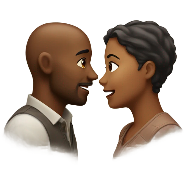In hyper realistic love emoji