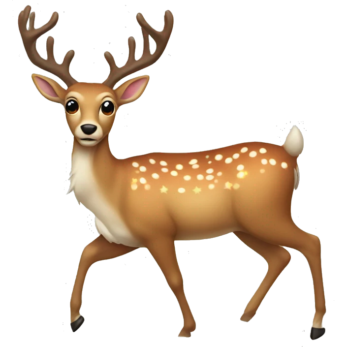 santa deer emoji