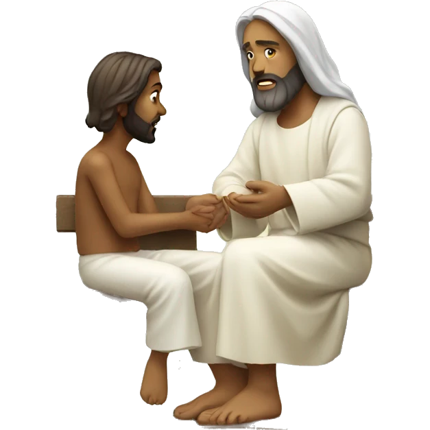 Sitting with Jesus emoji