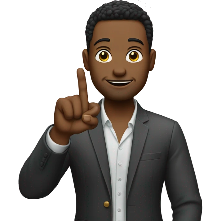 married man shows the finger ring on the finger emoji