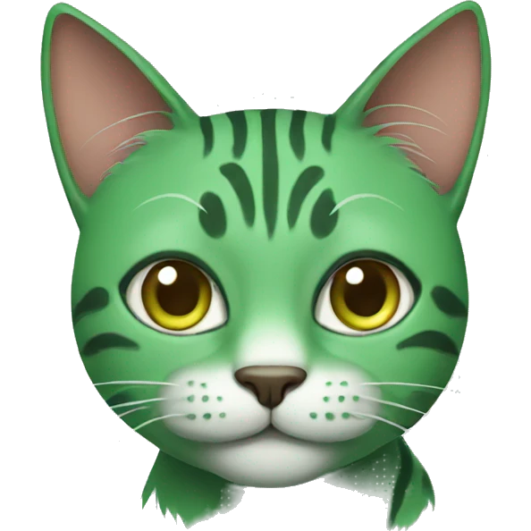 green cat emoji