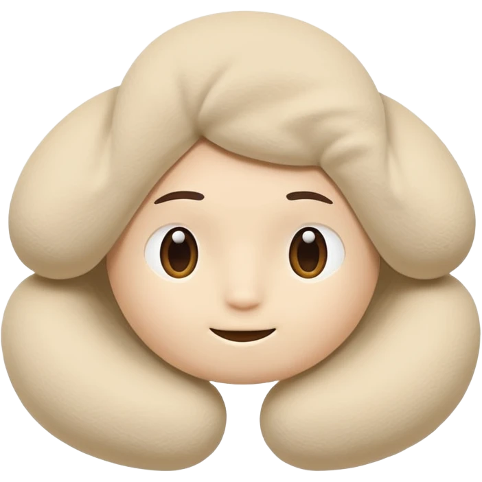 A fluffy memory-foam travel pillow that molds gently to the traveler’s head and shoulders. emoji