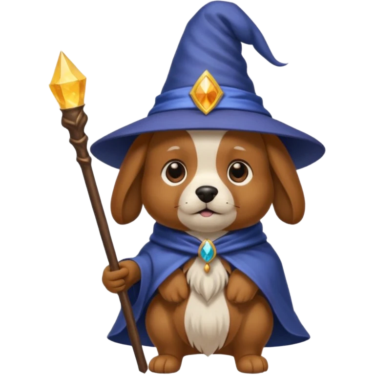 Dog wizard emoji