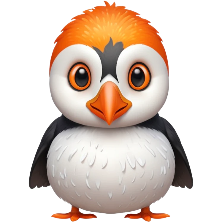 cute puffin covered in sugar emoji