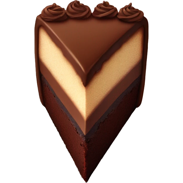 Chocolate cake ( one slice ) emoji