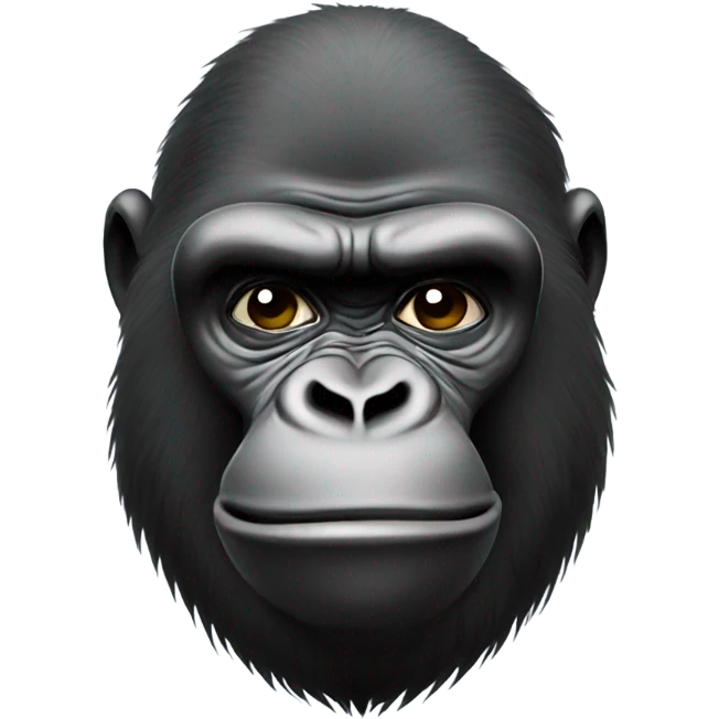 A gorilla picking his nose emoji