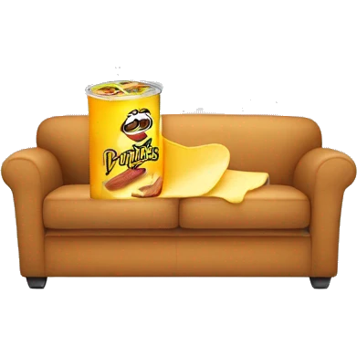 Pringles sitting on a couch emoji