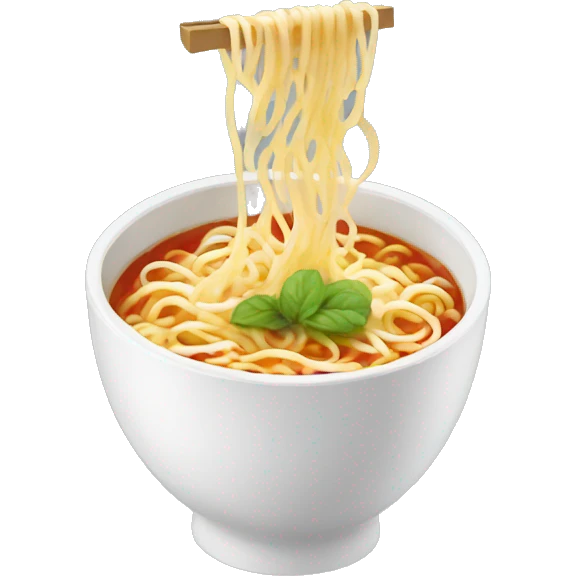 Eating ramen in a cup emoji