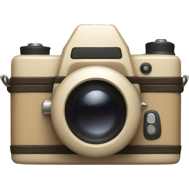 Beige camera emoji