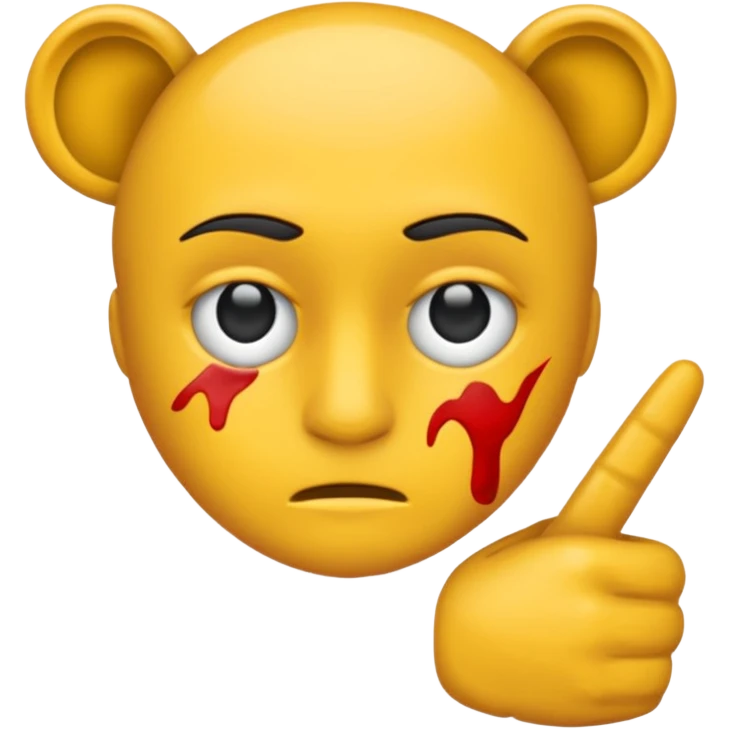 Je veux un emoji représentant Hitler il porte une moustache très carré de plus il a le bras en lair au niveau du nez visant le ciel emoji