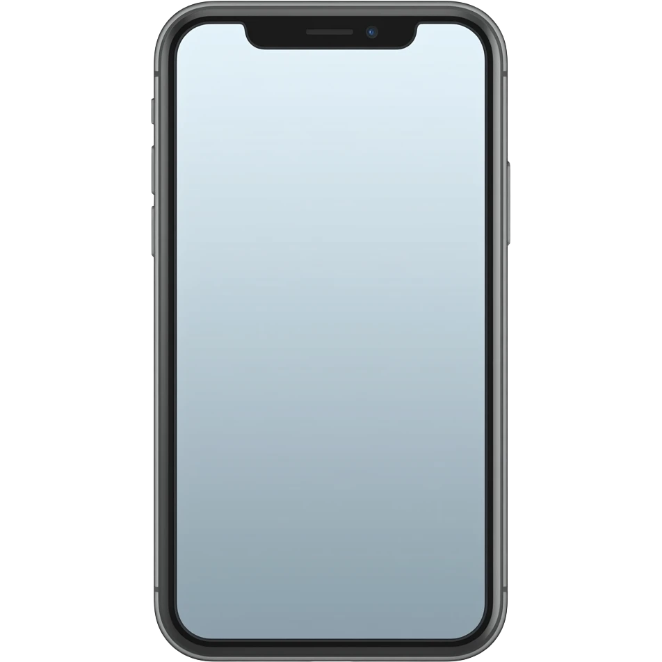 thick black outline, smartphone emoji, thick black outline, simple cartoon emoji