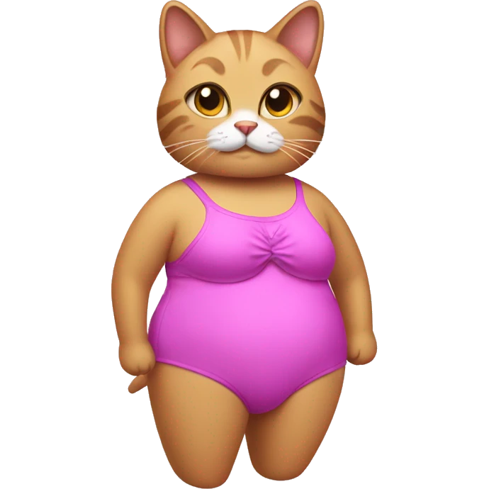 cat wearing a bathing suit  emoji