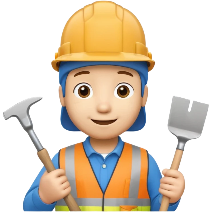 pocoyo trabajando de albayil emoji