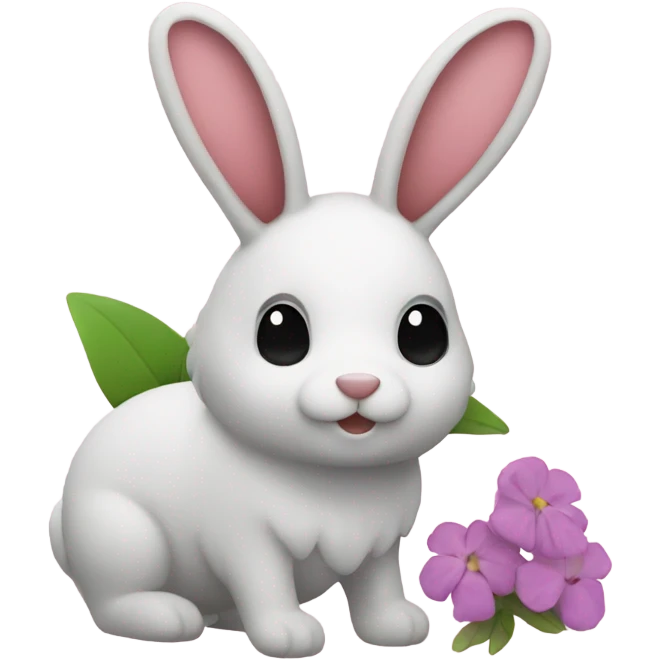 Banny with flowers  emoji