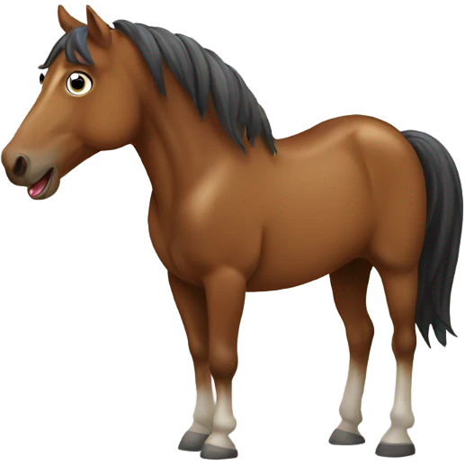 neighing horse emoji