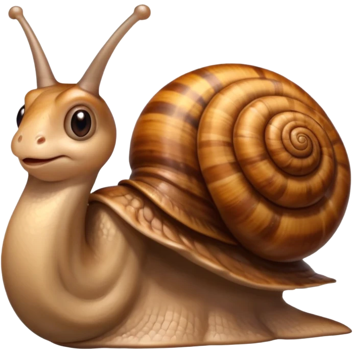Snail with Long hair emoji