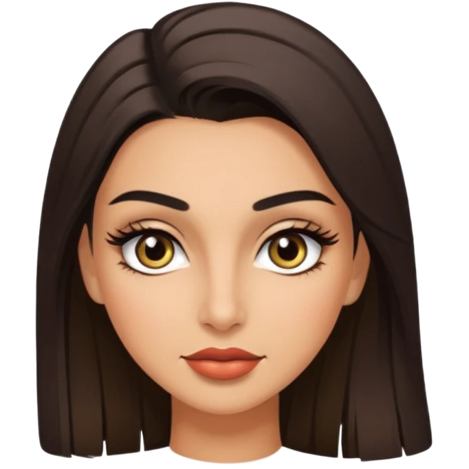 Long lashes brows in fleek hot lady emoji