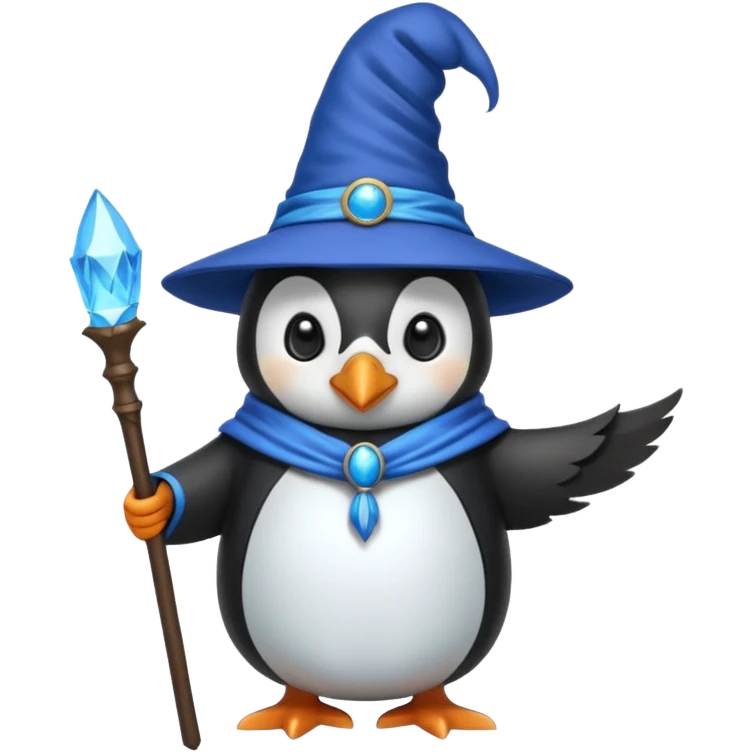 Penguin Wizard emoji