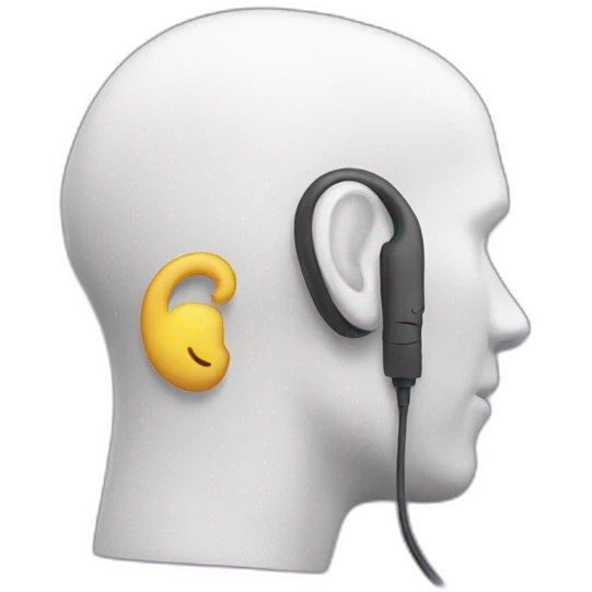 ear pods worn emoji