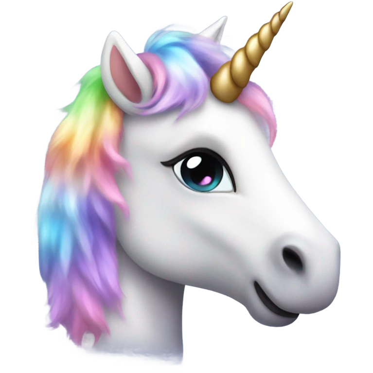 Super cute realistic baby unicorn  emoji