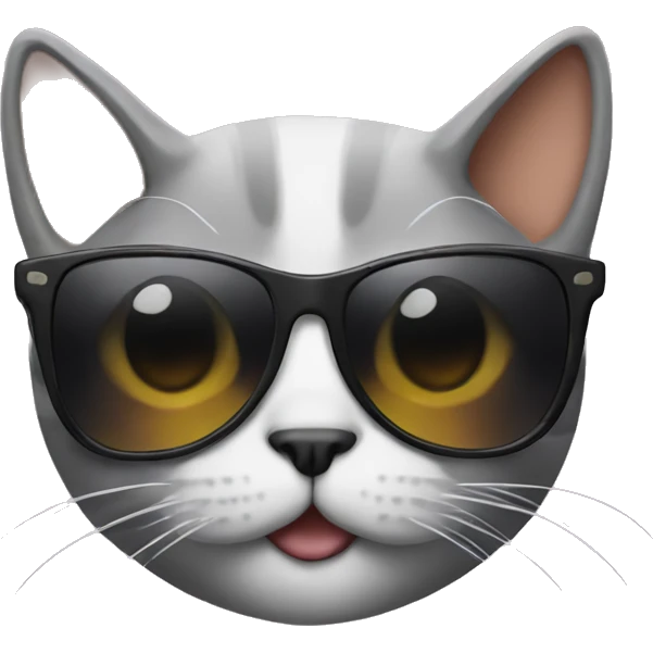 Cat with sunglasses emoji