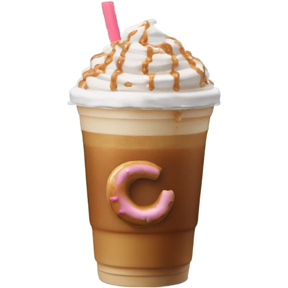 dunkin’ donuts iced latte emoji