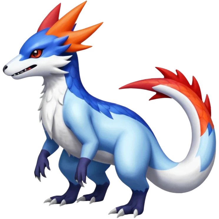 Shiny Vibrant Exotic Colorful Cool Zangoose-Salandit-Latios-Absol-fusion emoji