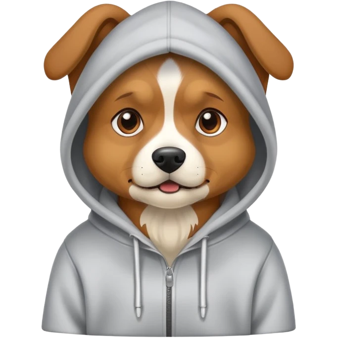 Dog warning a hoodie  emoji