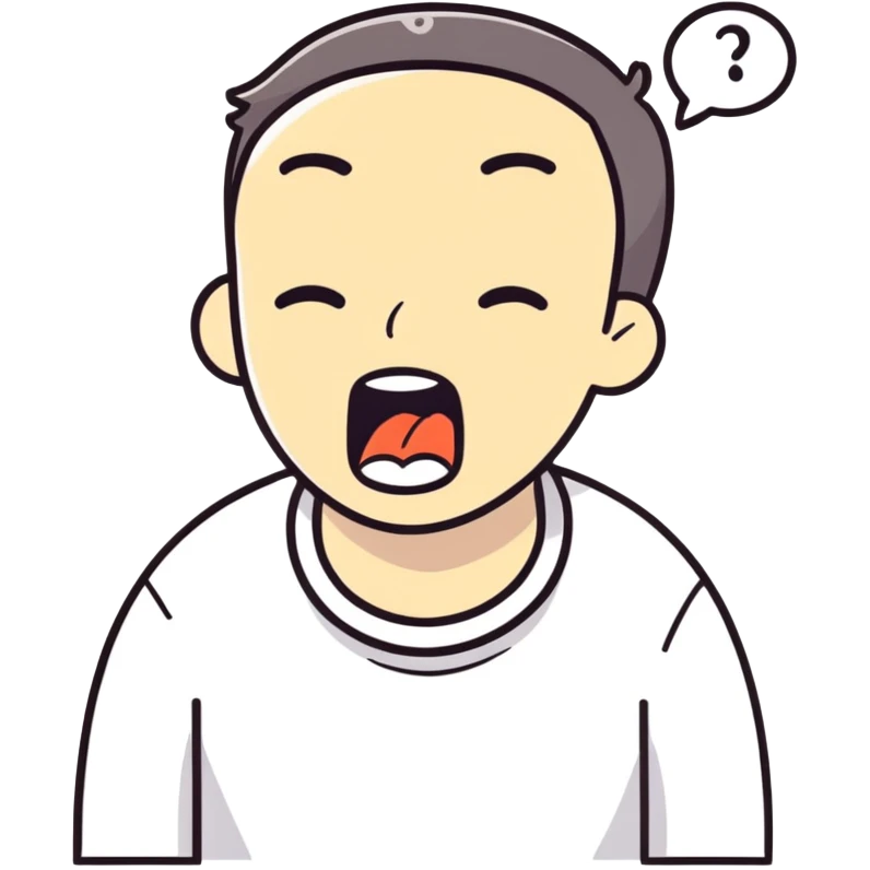 man choking himself jokingly  emoji