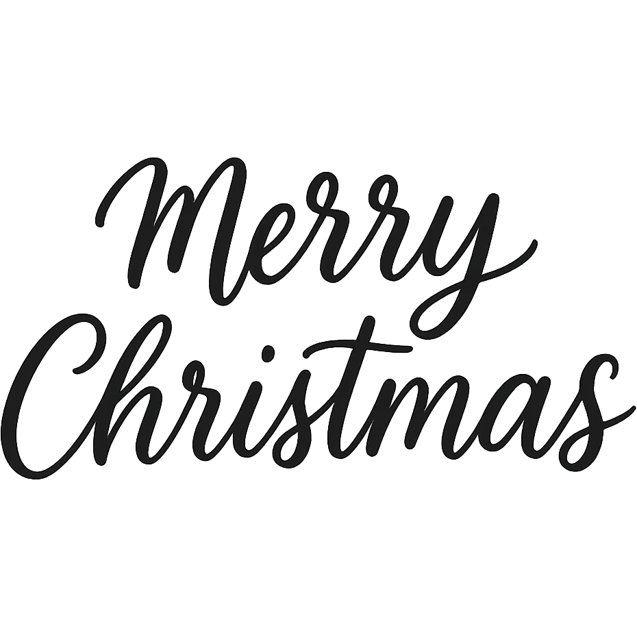 Merry christmas text, remove background emoji