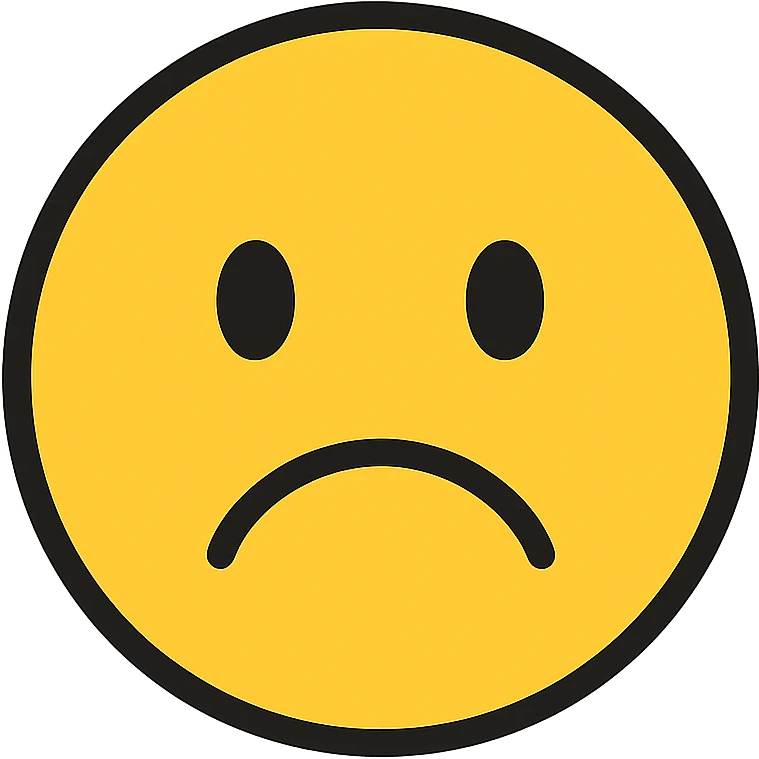 sad face icon emoji