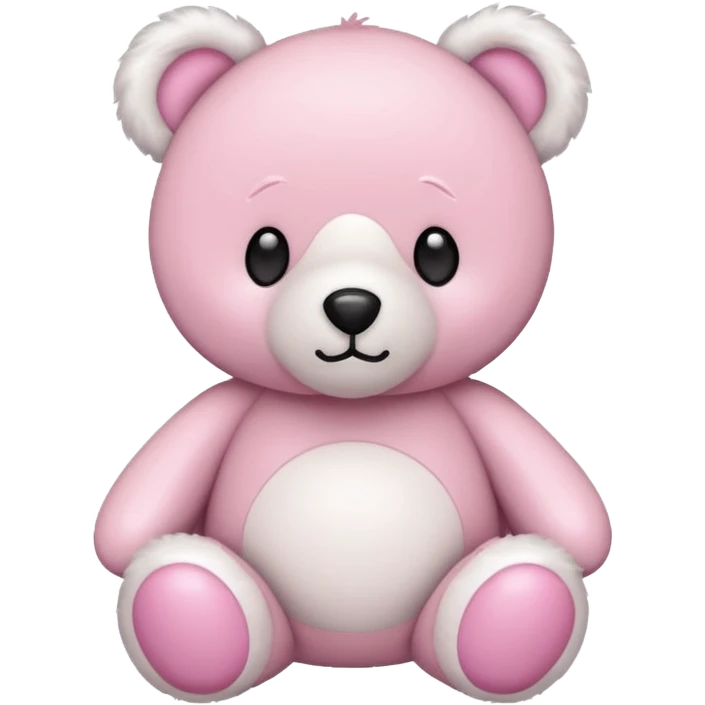Pink white bear emoji