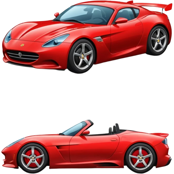 red sports car emoji