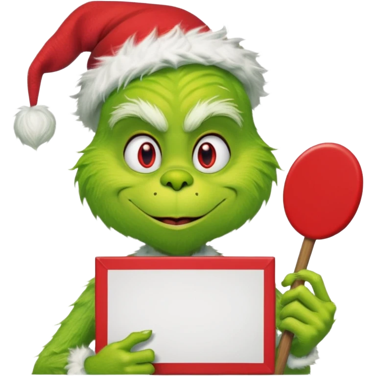 The Grinch with  max emoji