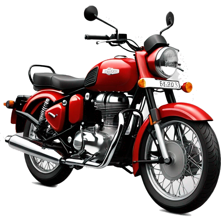 royal enfield classic 350 redditch red  emoji