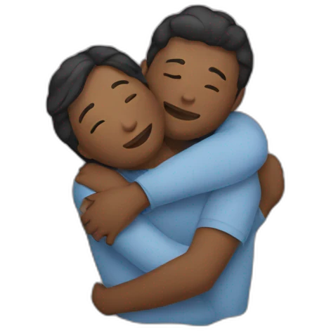 two people cuddling emoji