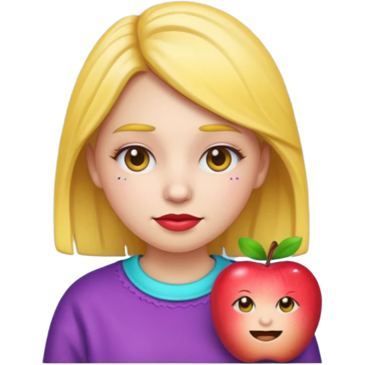 girl emoji , apple style , ugly outfit emoji