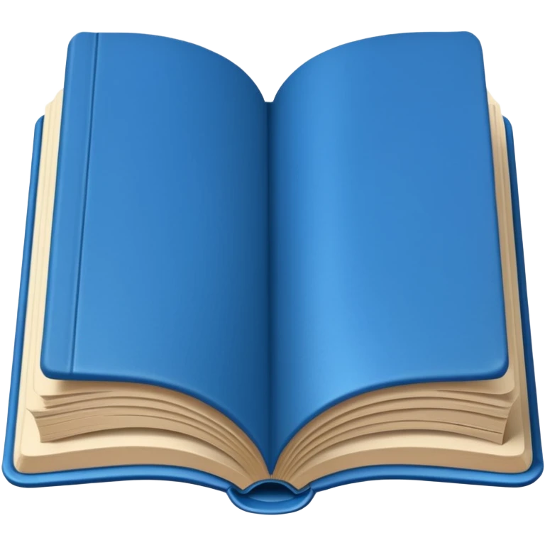 Opened book blue emoji