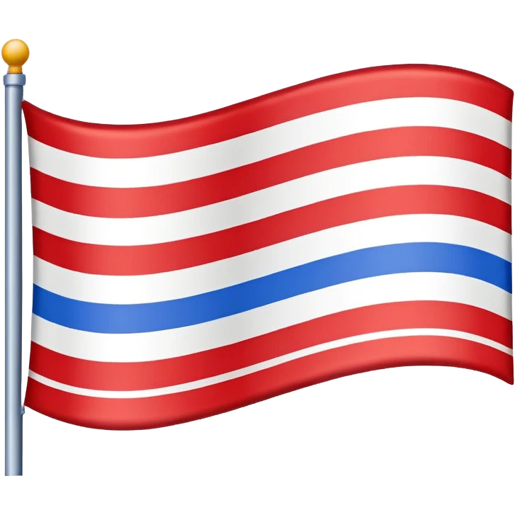 Bandera con tres líneas emoji