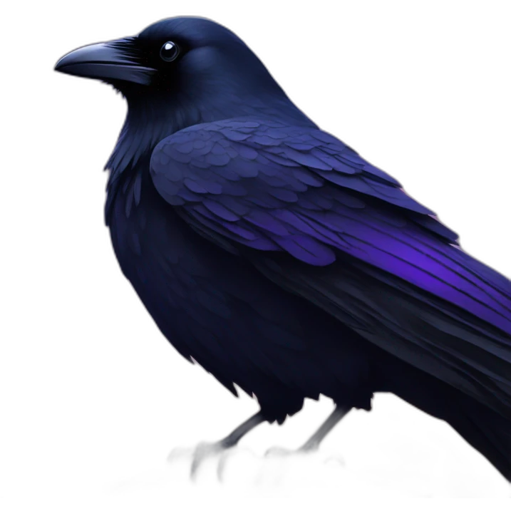 raven in galaxy emoji