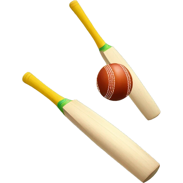 cricket bat and ball emoji