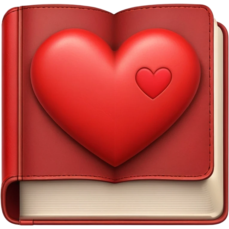 closed book with heart on cover emoji