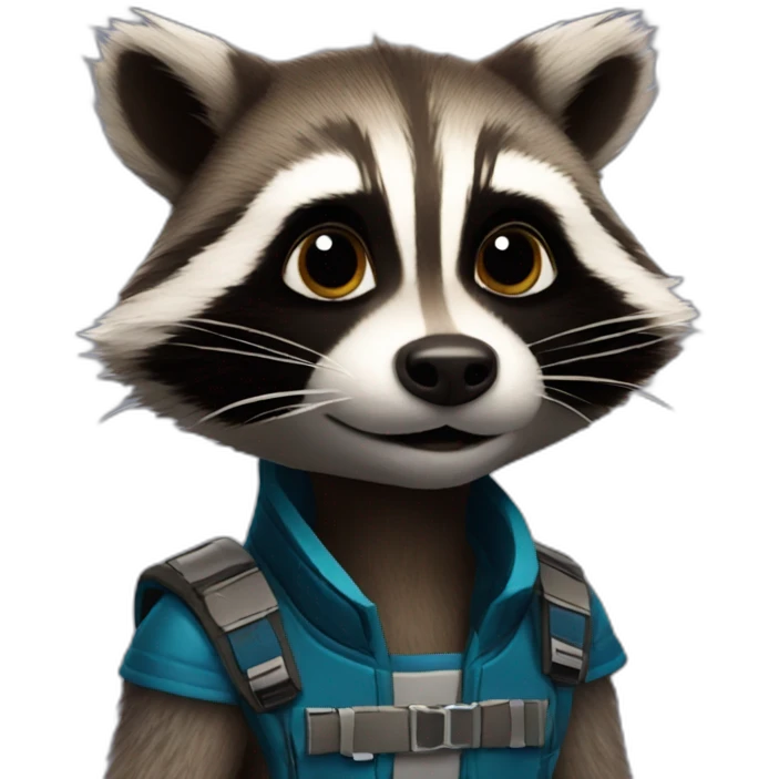 Rocket racoon emoji