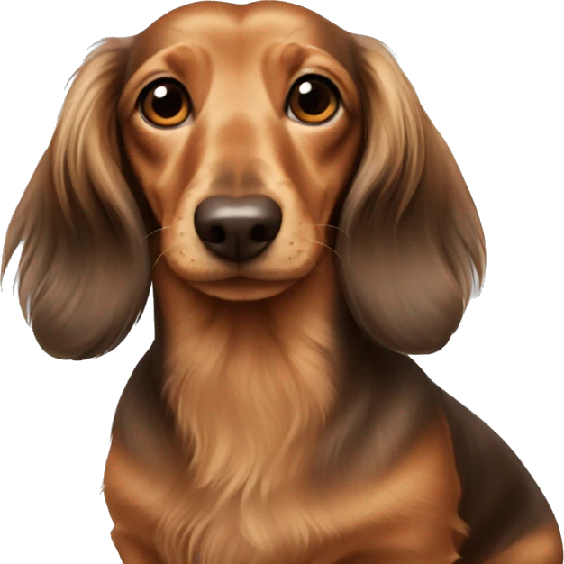 longhaired dachshund emoji