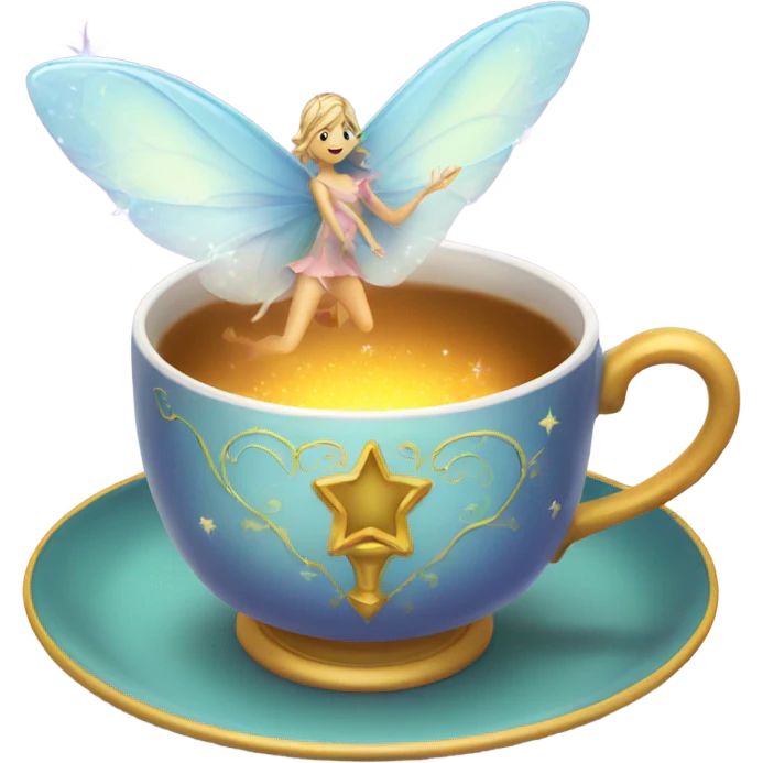 Fairy magic tea cup emoji