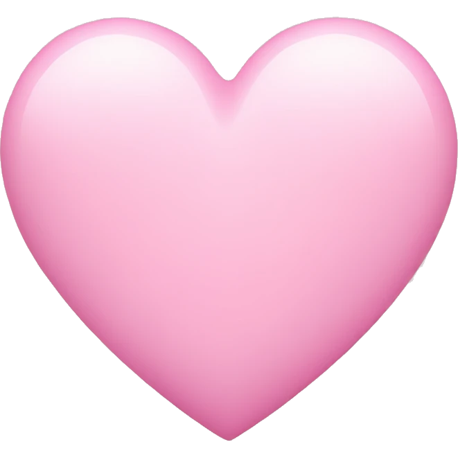 Pink pastel heart emoji