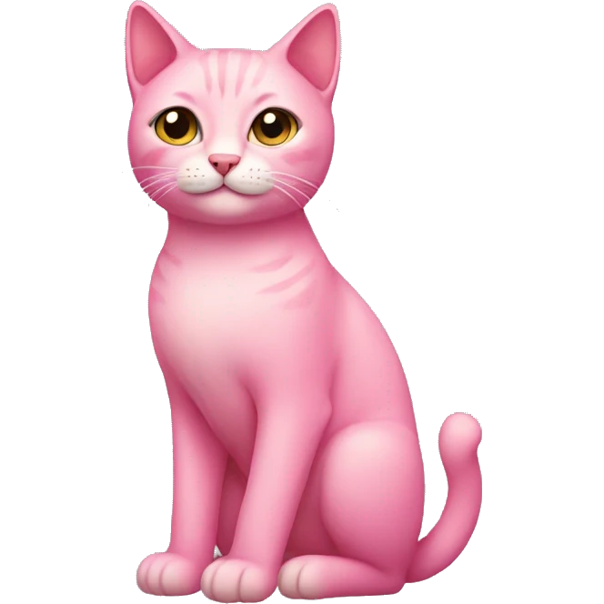 Pink cat emoji