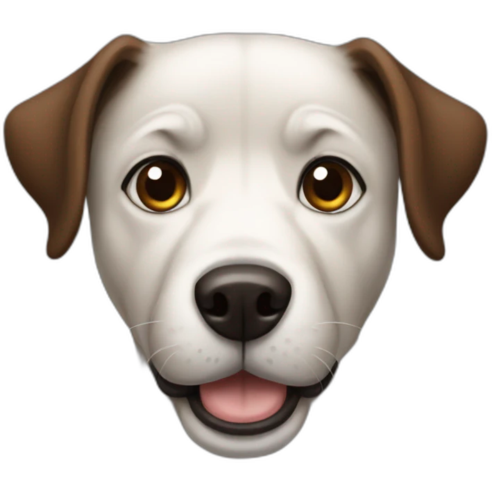 Dog with black and Brown hair emoji