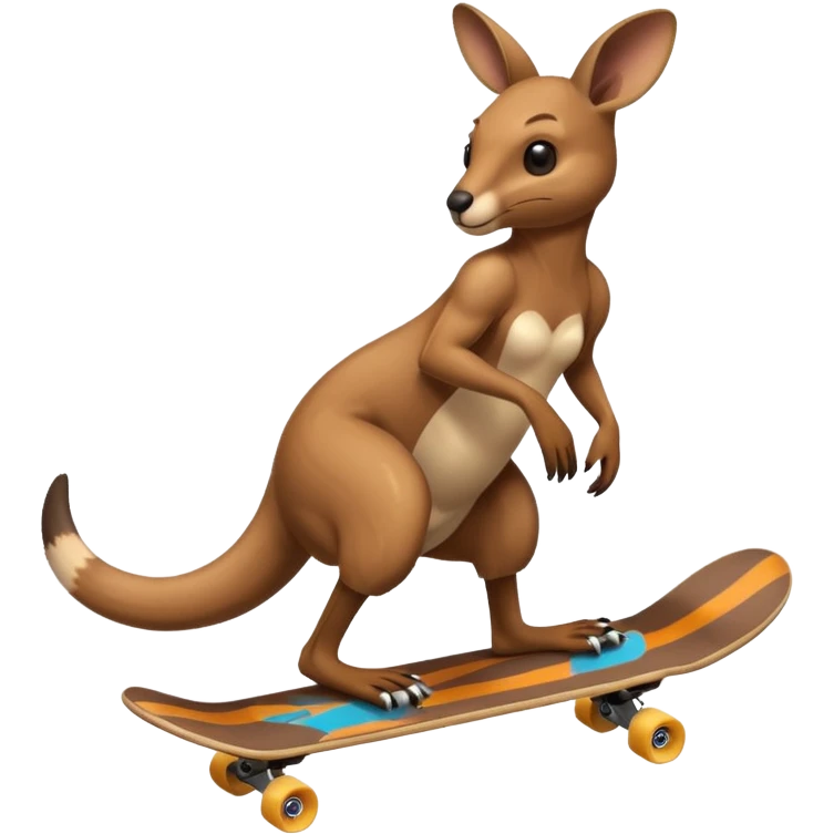 Kangaroo Skateboard  emoji