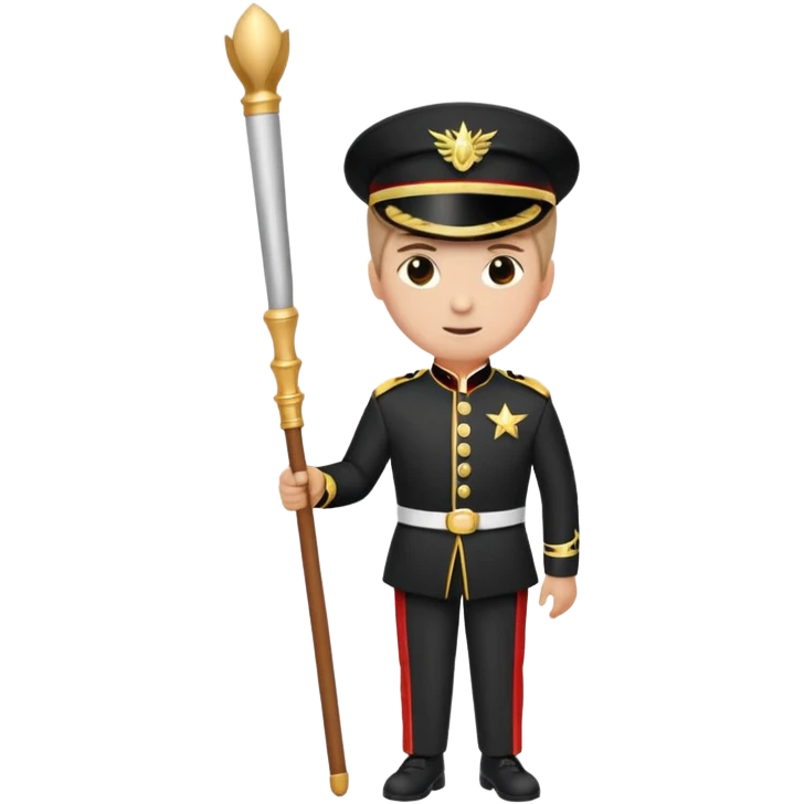Parade Marchers, drum major emoji